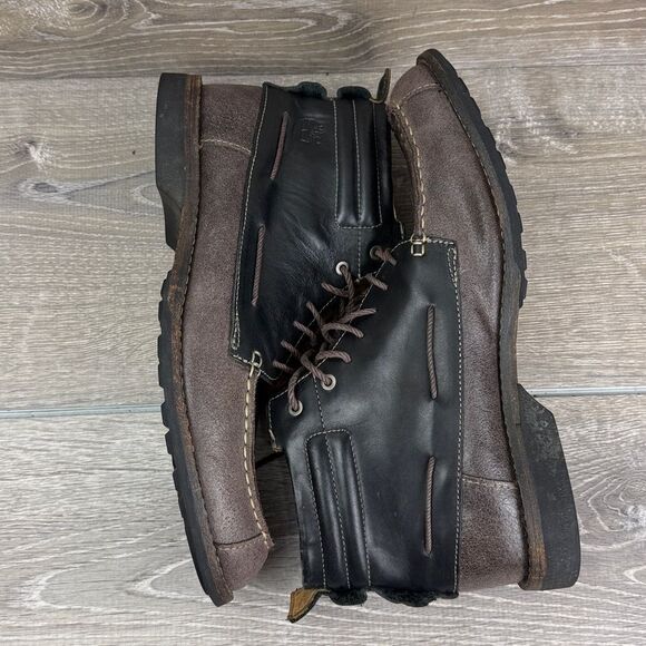 Timberland Earthkeepers 73173 Men's Sz 8.5M Black Brown Leather Mid Chukka Boots - Picture 9 of 12